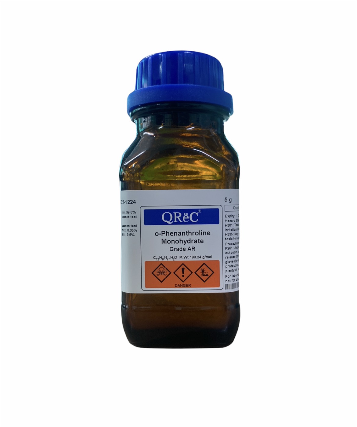 O-Phenanthroline Monohydrate AR grade ขนาด 5 กรัม