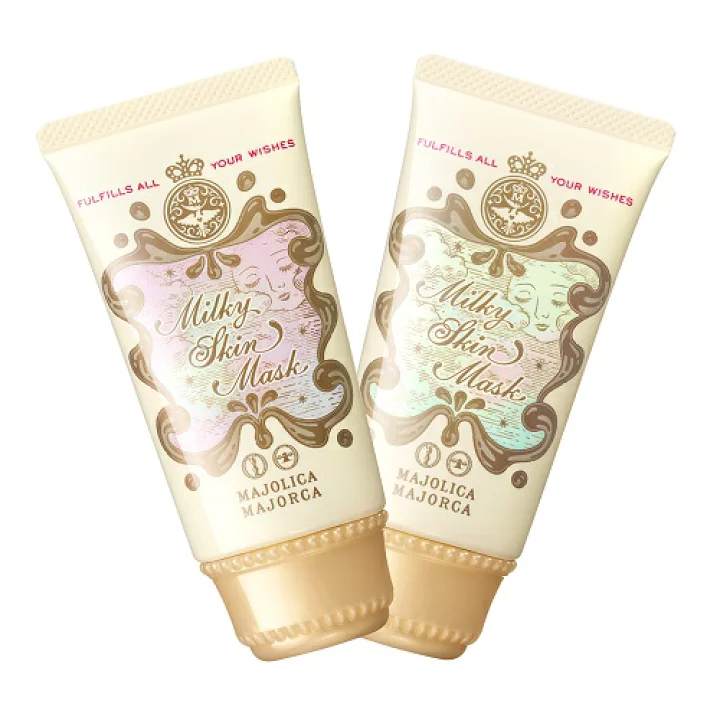 Shiseido Majolica Majorca Milky Skin Mask (Skincare + Makeup) เมคอัพเบสที่ช่วยปรับสภาพผิวกระจ่างใสเปล่งปลั่ง เนียนเรียบ สม่ำเสมอ