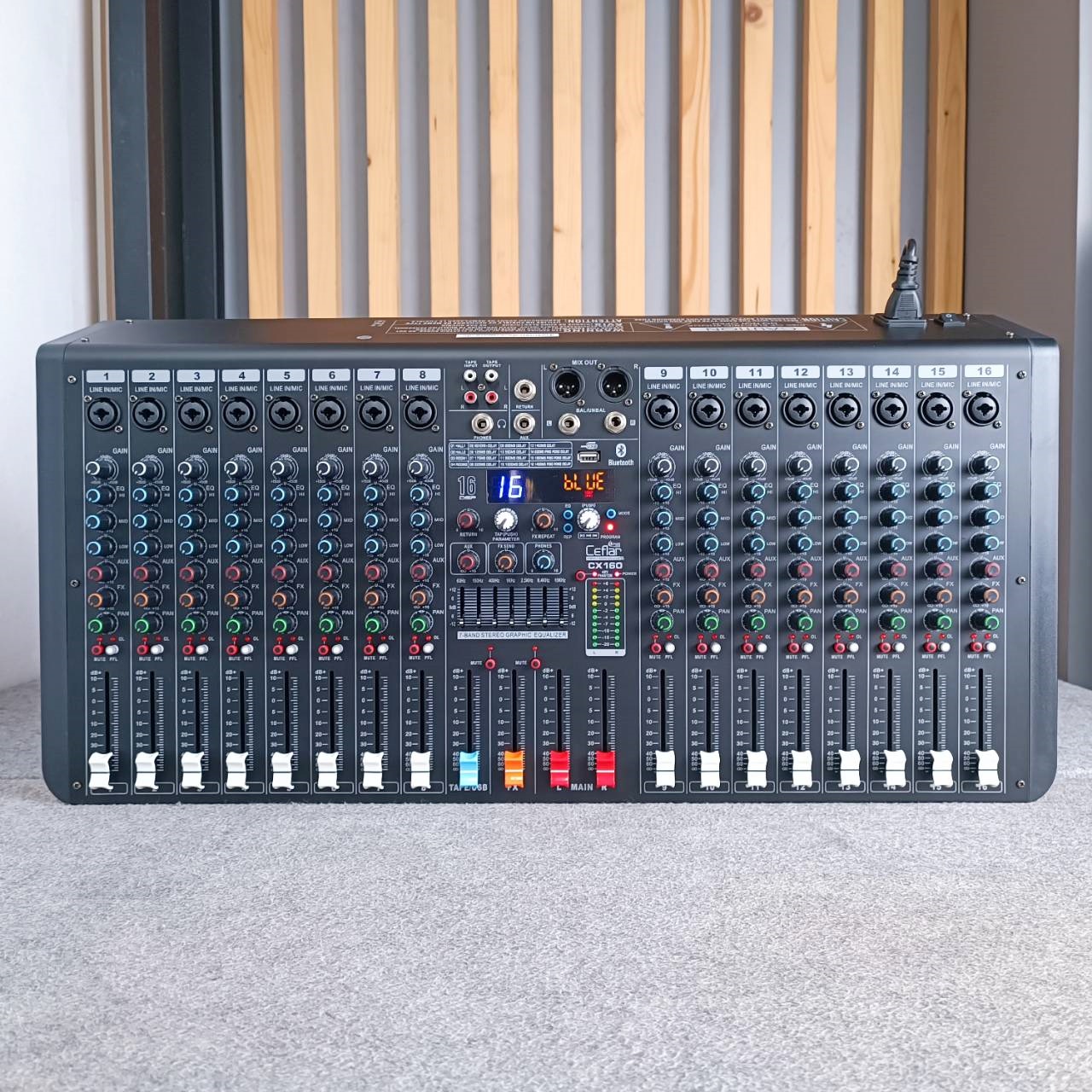 Ceflar CX-160 MIXER มิกซ์เซอร์ บูลทูธ 16 CH เครื่องปรับแต่งเสียง มิกเซอร์อนาล็อก เคฟลาร์ CX 160 CX160 เอไอ-ไพศาล