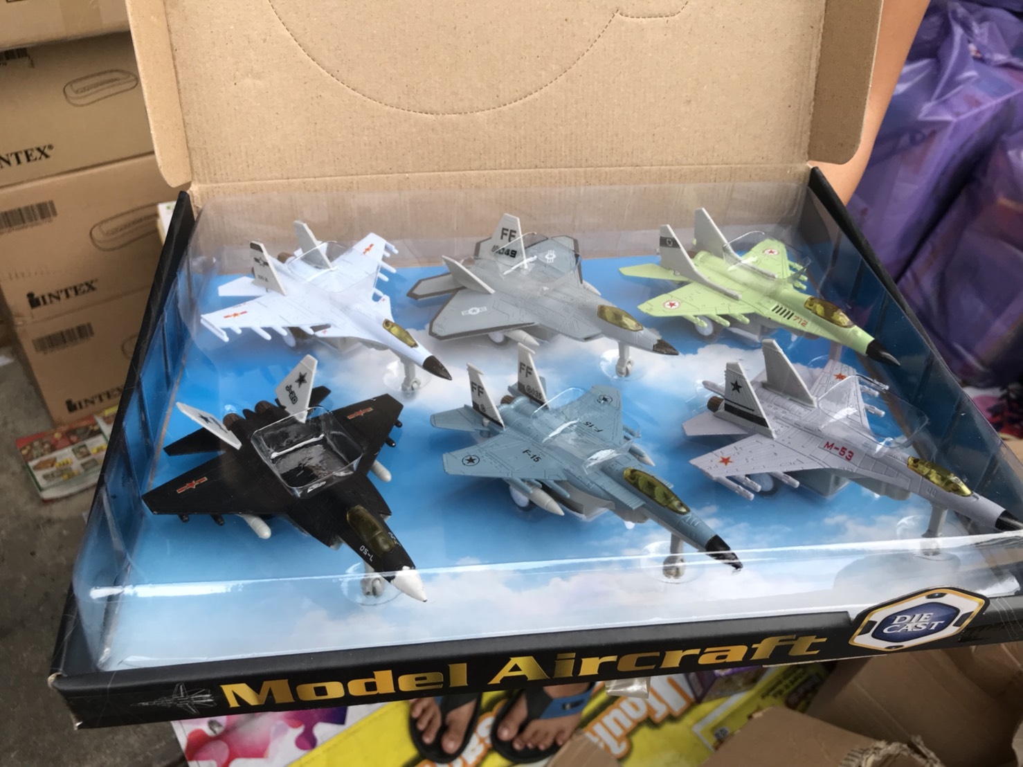 4012 ของเล่นโมเดลเครื่องบินเหล็ก กล่องละ