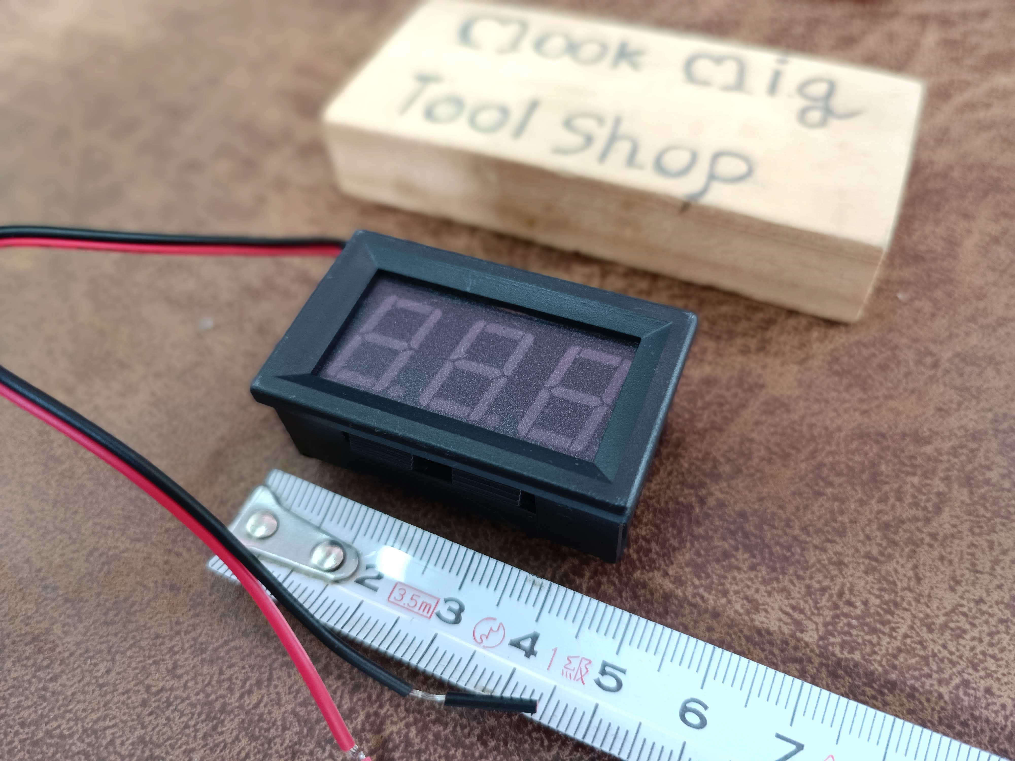 จอวัดโวลท์ วัดโวลต์ วัดโวล Volt meter ดิจิตอล 5VDC -120VDC หน้าจอแสดงแรงดันแบตเตอรี่