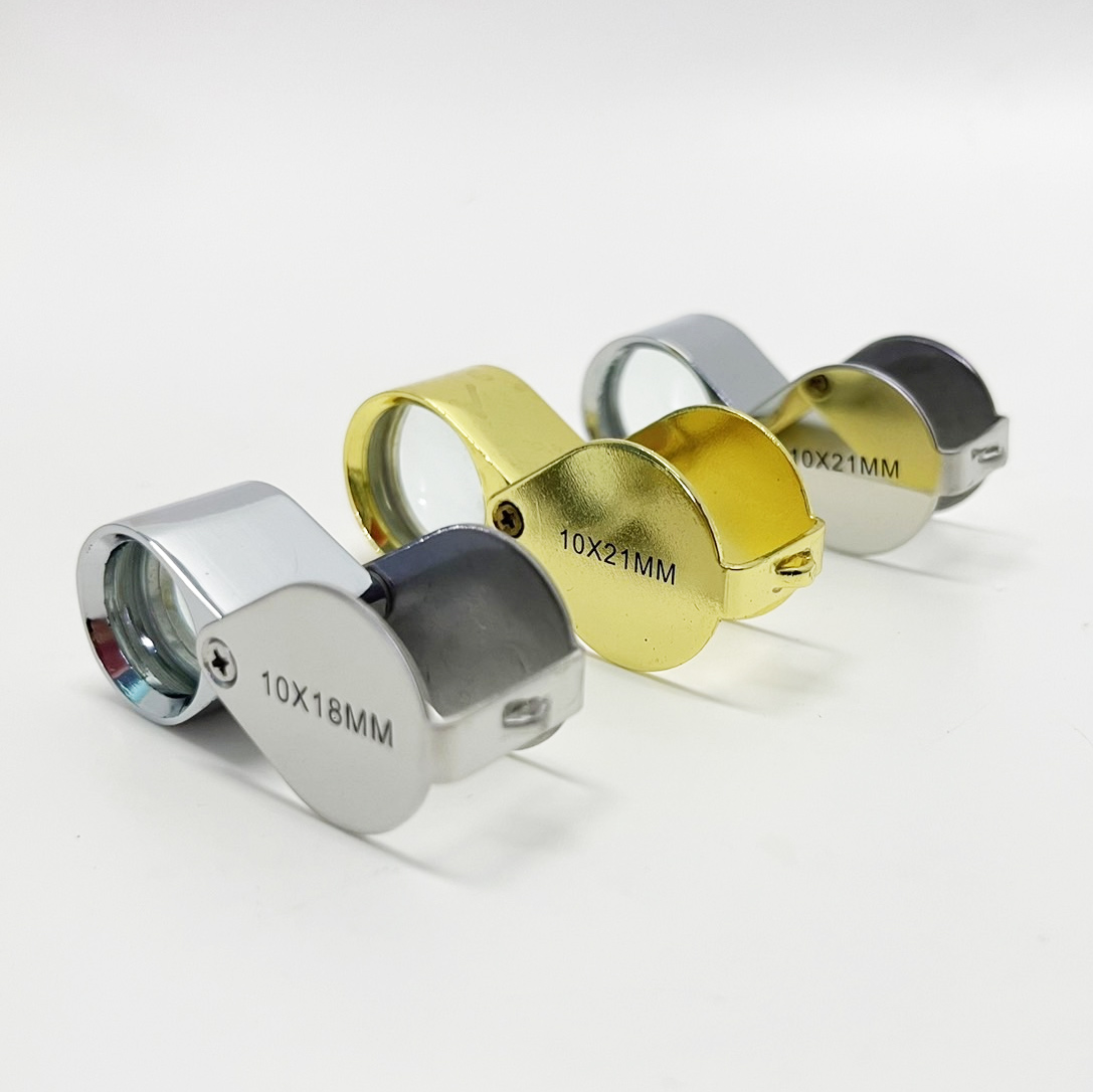 แว่นขยายส่องพระ เลนส์ขยาย 10×21mm เลนส์แก้วกล้องส่องพระ เหรียญ งานจิวเวลรี่ เพชรพลอย เลนส์ขยาย10× ชัดแจ๋ว ส่องง่ายสบายตา