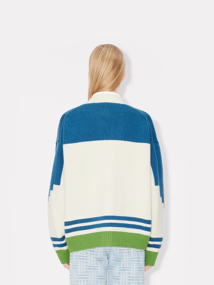 **do** เสื้อคาดิแกนกันหนาว KENZO Pop' genderless cardigan in wool ใส่ได้ ชาย หญิง สินค้าใหม่ ของแท้