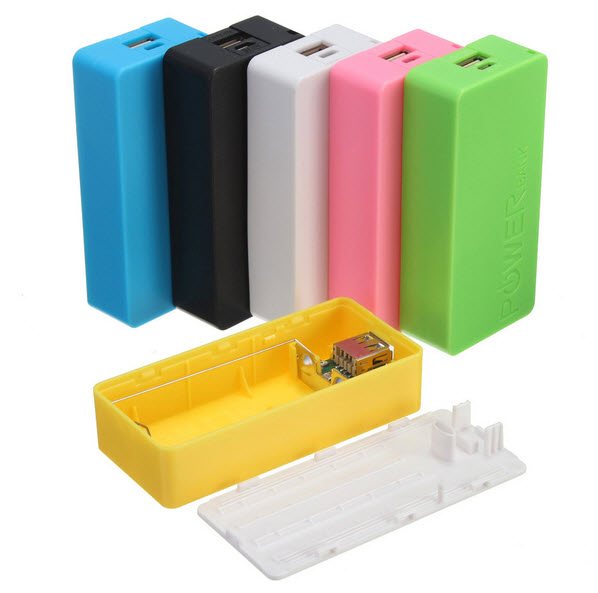 Universal Portable Safety USB Power Bank 2x18650 Battery Charger DIY Box Case Kit