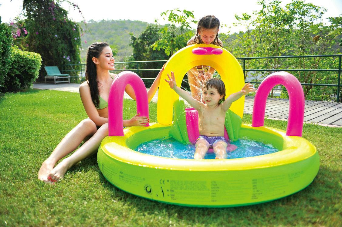 LN097207 สระเป่าลมมีสไลเดอร์ ยี่ห้อFUN ลิขสิทธิ์ถูกต้อง