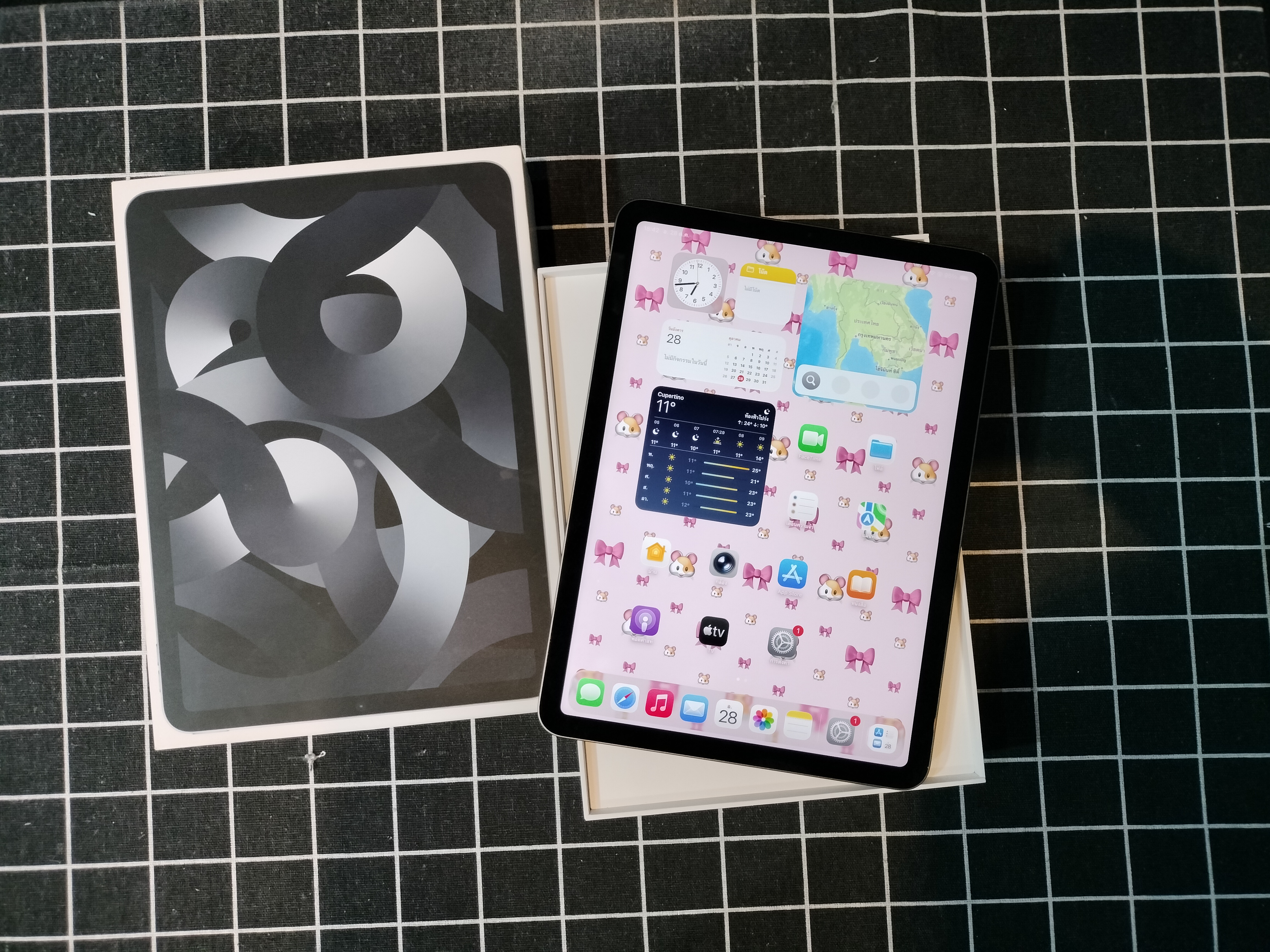 🎀🐰iPad Air 5th 64GB Wifi Space Gray 🐰🎀🥰👏🏻มาแล้วจ้าา Air5 สภาพดี แบตเยอะ ครบกล่อง ราคาสุดคุ้ม 👀