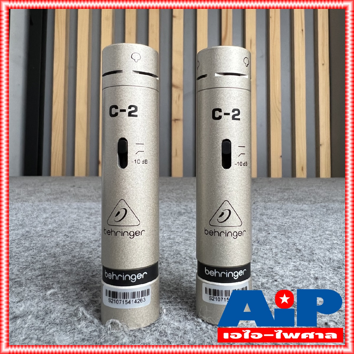 BEHRINGER C2 Studio Condenser Microphones ไมค์อัดเสียง c-2 ไมค์โครโฟน ไมค์สตูดิโอ ไมค์เครื่องดนตรี คอนเดนเซอร์ไมค์ +++