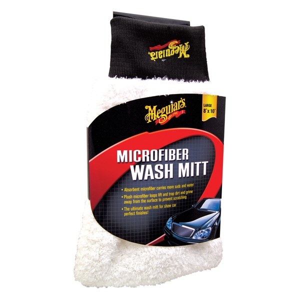 ไมโครไฟเบอร์ ถุงมือล้างรถ Meguiar's Microfiber Wash Mitt