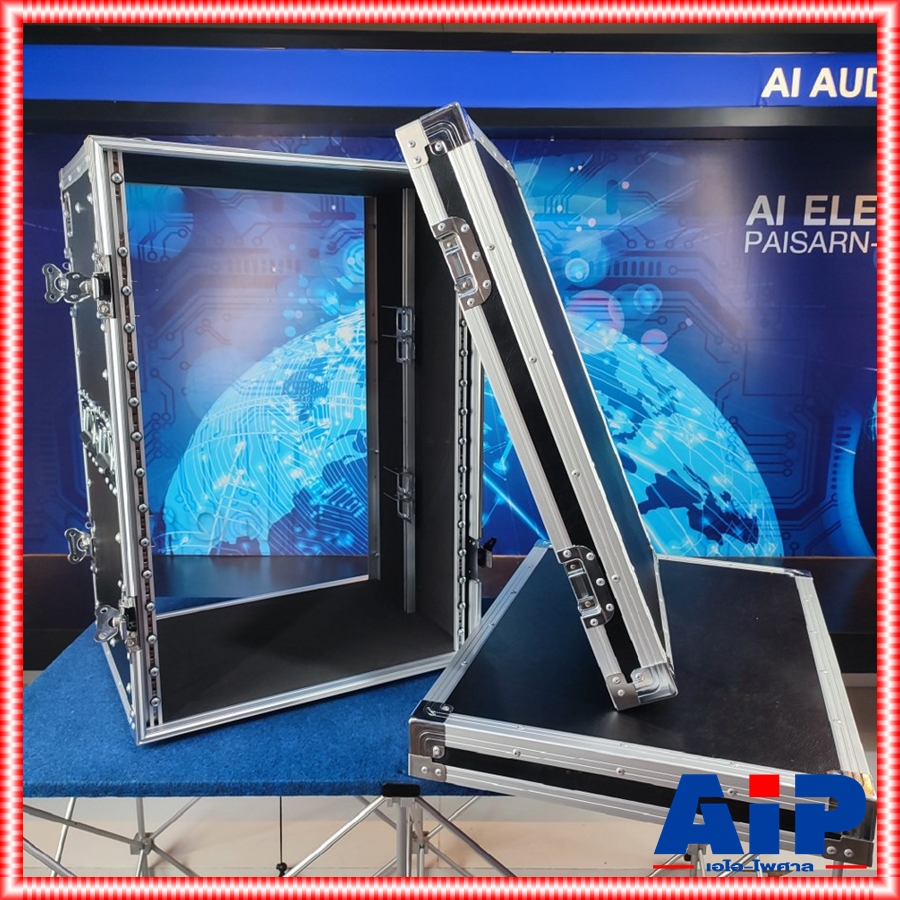 COMPACT SD-16U สีดำ RACK ลึก16นิ้ว กล่องแร็คใส่อุปกรณ์เครื่องเสียง หุ้มหนัง สีดำ แข็งแรง ทนทาน คอมแพ็ค SD 16 U SD16U เอไอ-ไพศาล