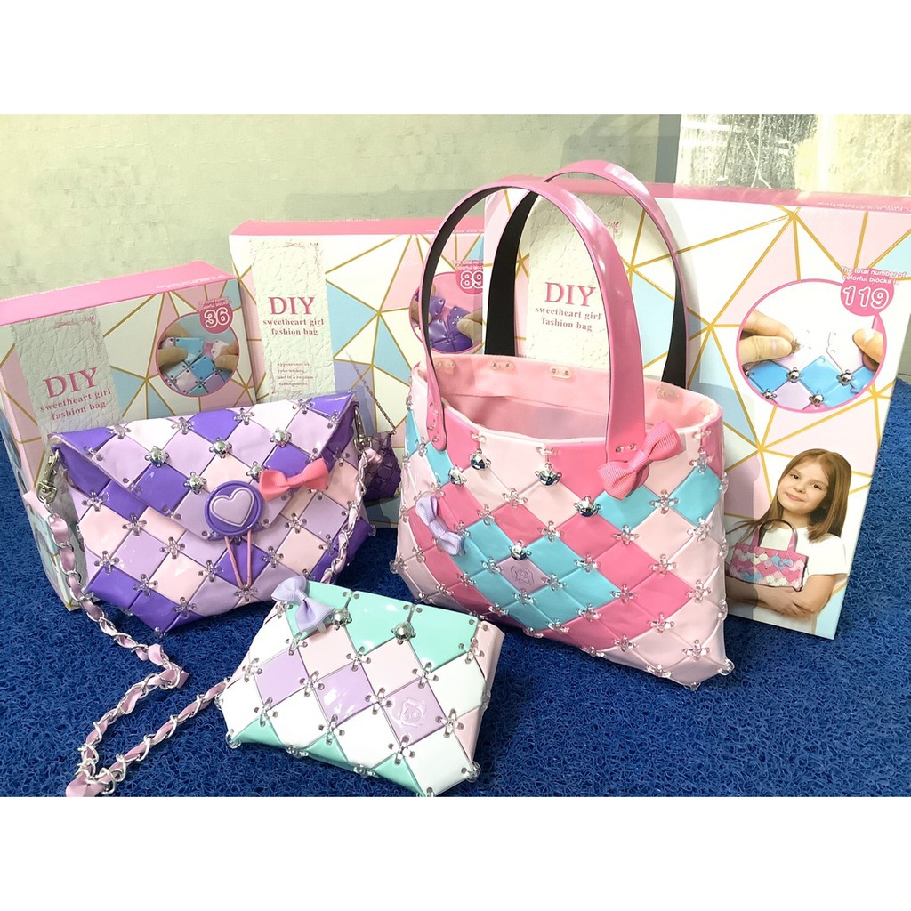 801A ของเล่นเด็ก งานฝีมือทำกระเป๋า DIY กล่องละ