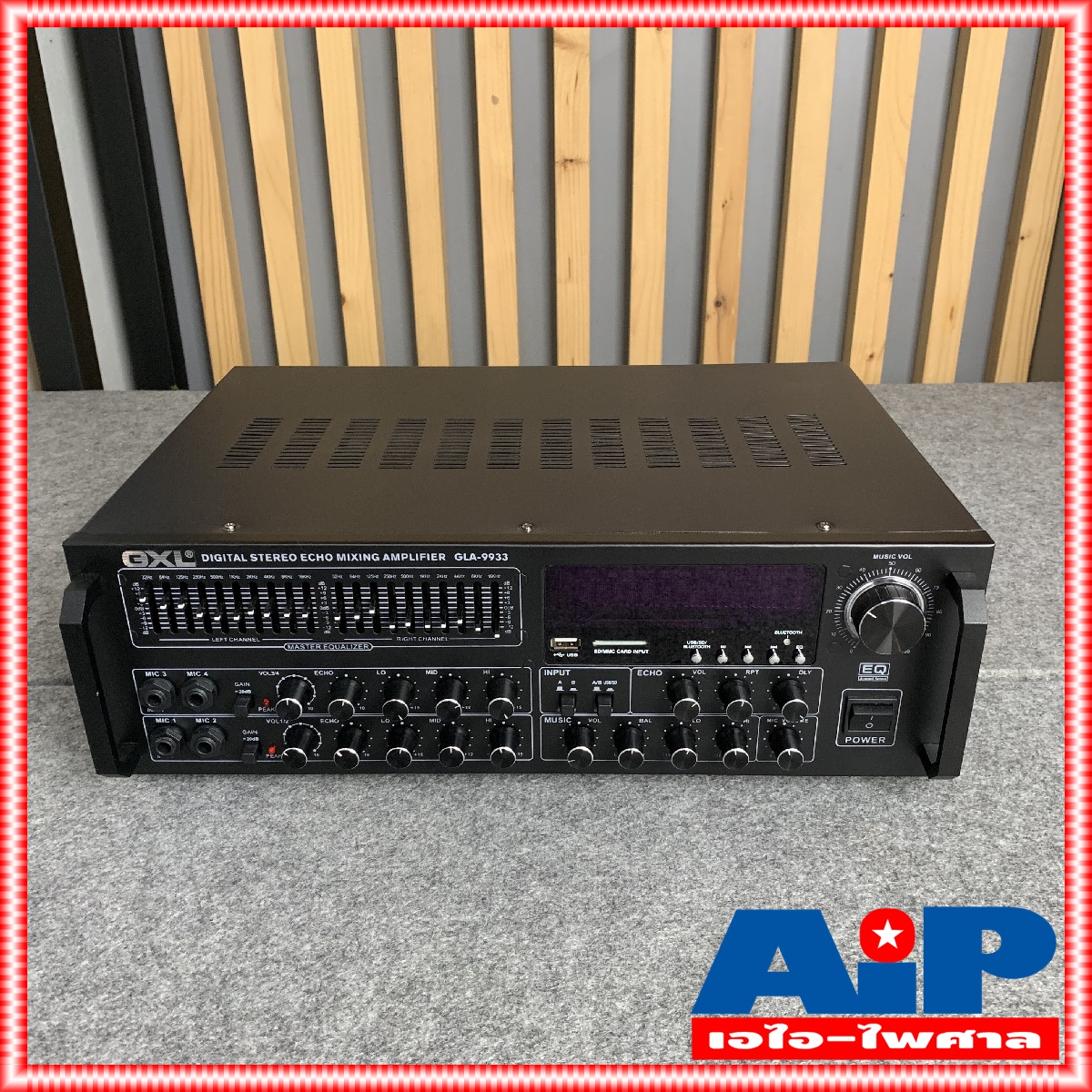 GXL GLA-9933 แอมป์ มี USB บูลทูธ GLA 9933 แอมป์ขยายเสียง แอมป์ GLA9933 แอมป์เครื่องเสียง เครื่องขยายเสียง แอมป์คาราโอเกะ