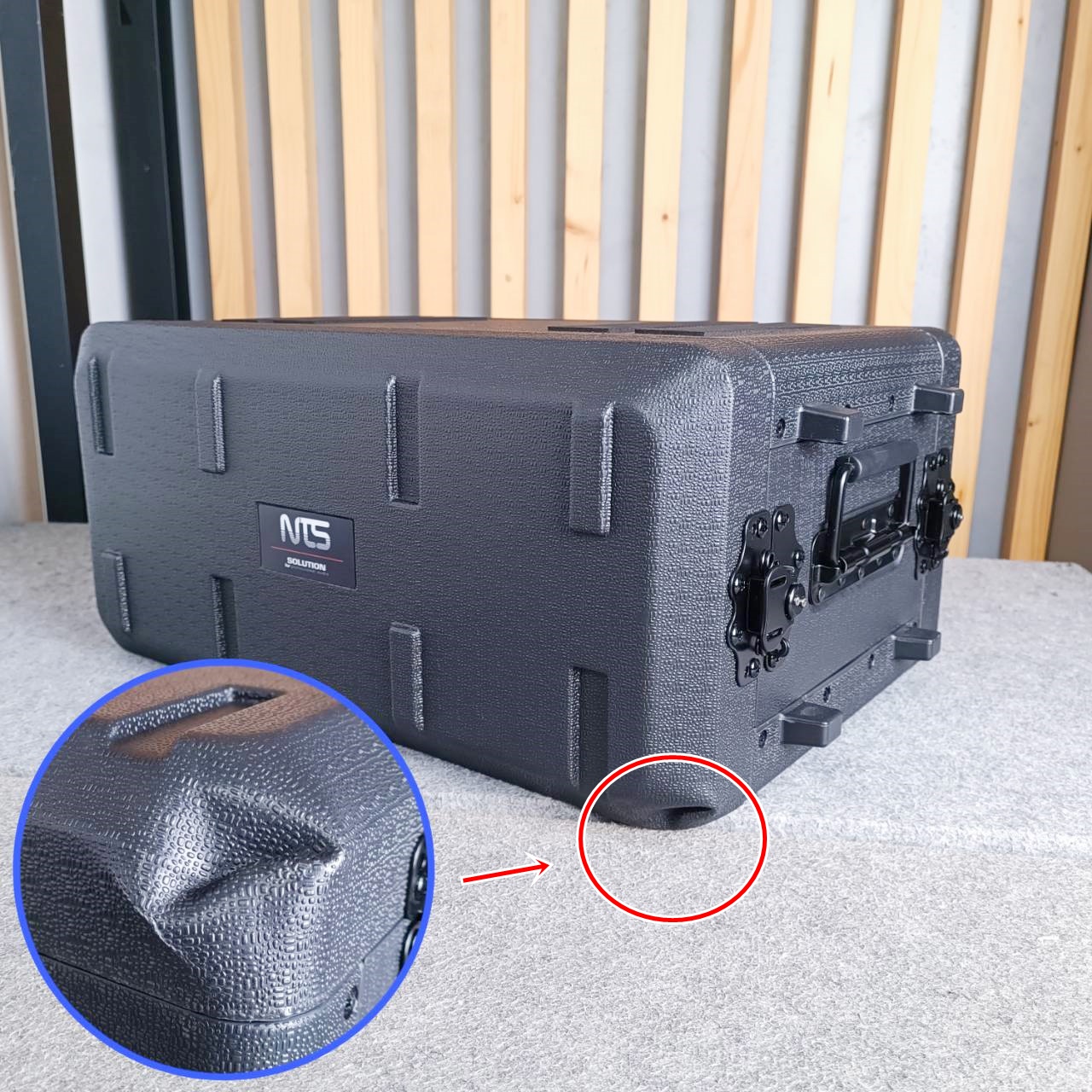 สินค้าเสียหายจากการขนส่ง NTS PE-4US RACK ลึก10นิ้ว (แร็คยุบตรงมุม) แร็ค รุ่น PE 4US PE4US 10" โพลีเอทิลีน ตู้Rack กล่องใส่อุปกรณ์เครื่องเสียง rack แร็ค4U เอไอ-ไพศาล