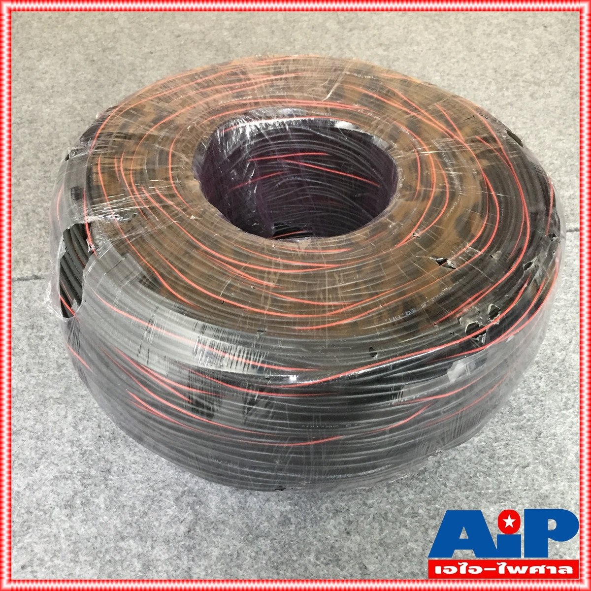 ขด200เมตร CONNEX สายดรอปวาย DW2x2.5 ทองแดงแท้ สาย เสียงตามสาย ลำโพง หอกระจายข่าว ภายนอก Drop Wire Cable เอไอ-ไพศาล