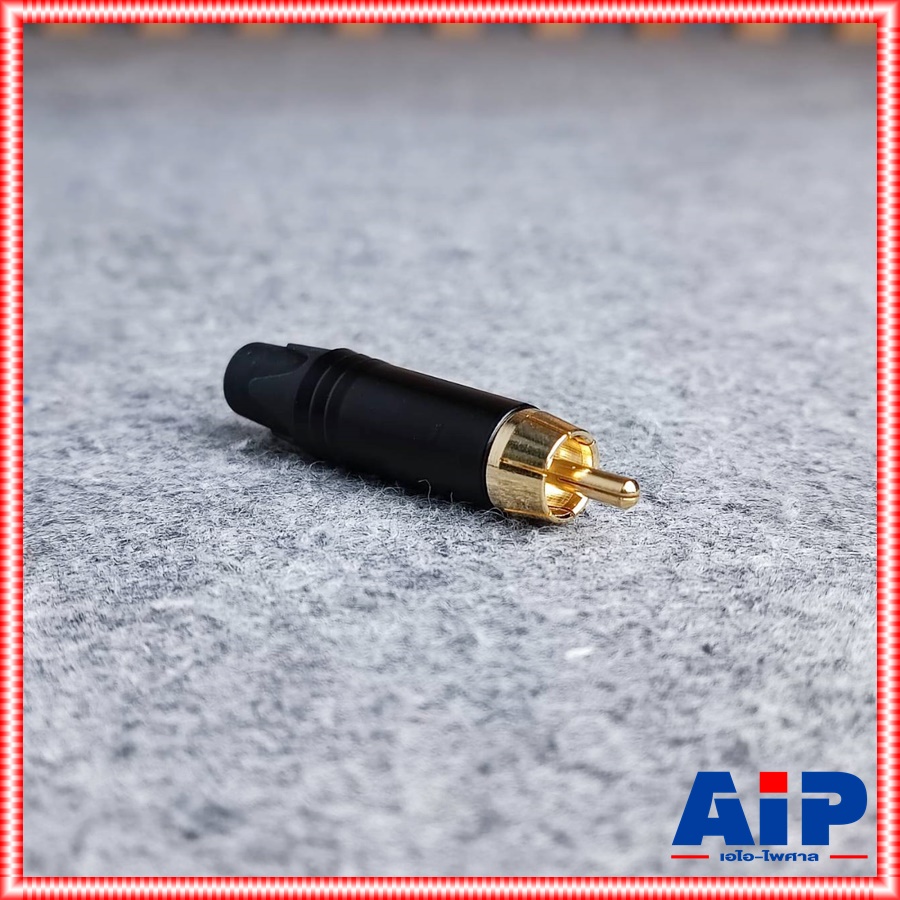 1ตัว MITSUMI 911R43EXB RCA สีดำ ขั้วทอง แจ็คอาร์ซีเอตัวผู้ ปลั๊ก RCA สำหรับเข้าสาย ต่อ สายสัญญาณ RCA ตัวผู้ เอไอ-ไพศาล