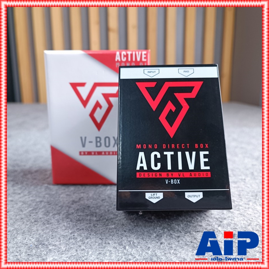 V BOX Mono Active DI MKII VBOX ตัวกรองสัญญาณเสียง กล่องสัญญาณเสียง ดีไอสำหรับเบสกีตาร์และเครื่องดนตรี เอไอ-ไพศาล