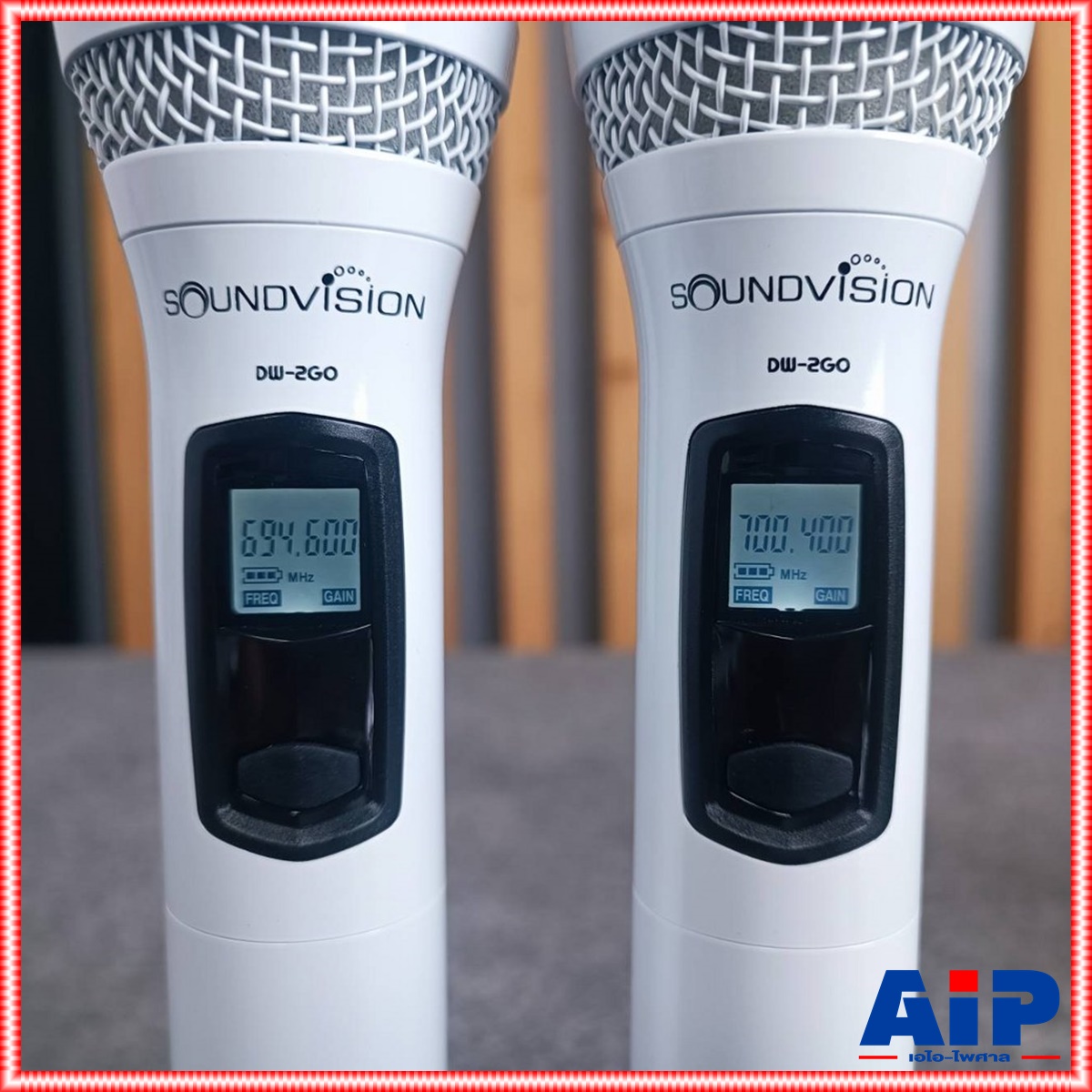 มี 5สี ให้เลือก SOUNDVISION DW-2GO ไมค์ลอยคู่ ดำ / ขาว / ฟ้า / ม่วง / ชมพู / เทา UHF ดิจิตอล ไมโครโฟนไร้สายคู่ DW 2GO DW2GO เอไอ-ไพศาล