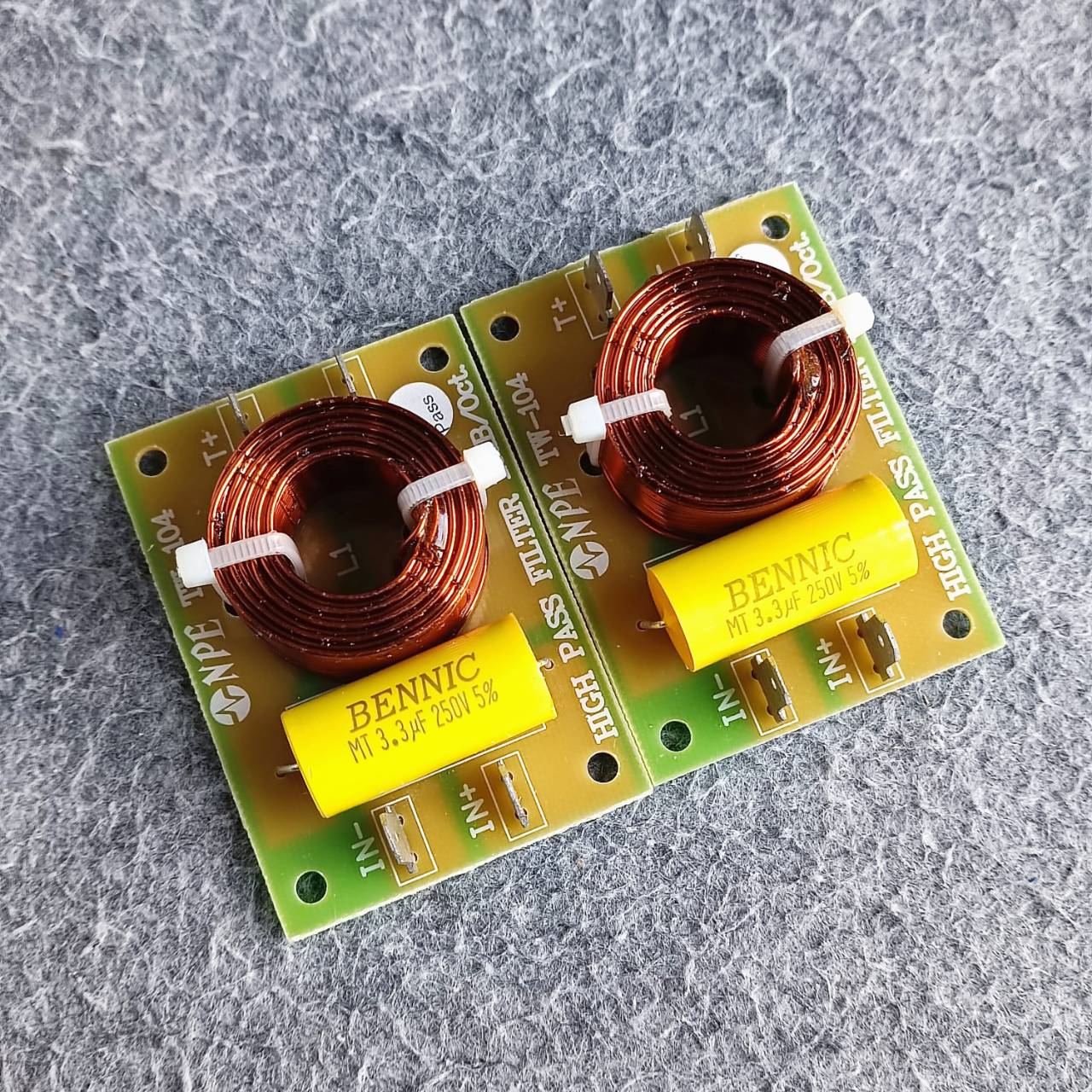 แพ็ค2อัน NPE TW104 NETWORK 4KHZ เน็ตเวิร์คลำโพง TW-104 เน็ตเวิร์ค TW 104 เน็ตเวิร์คเสียงแหลม ตัวกรองเสียงแหลม