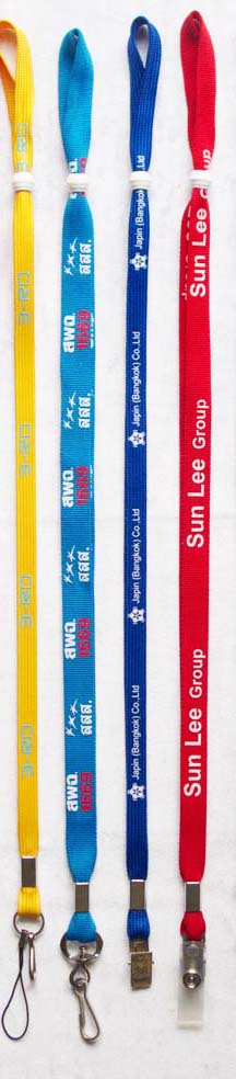 สายคล้องบัตร สกรีน 1 สี
