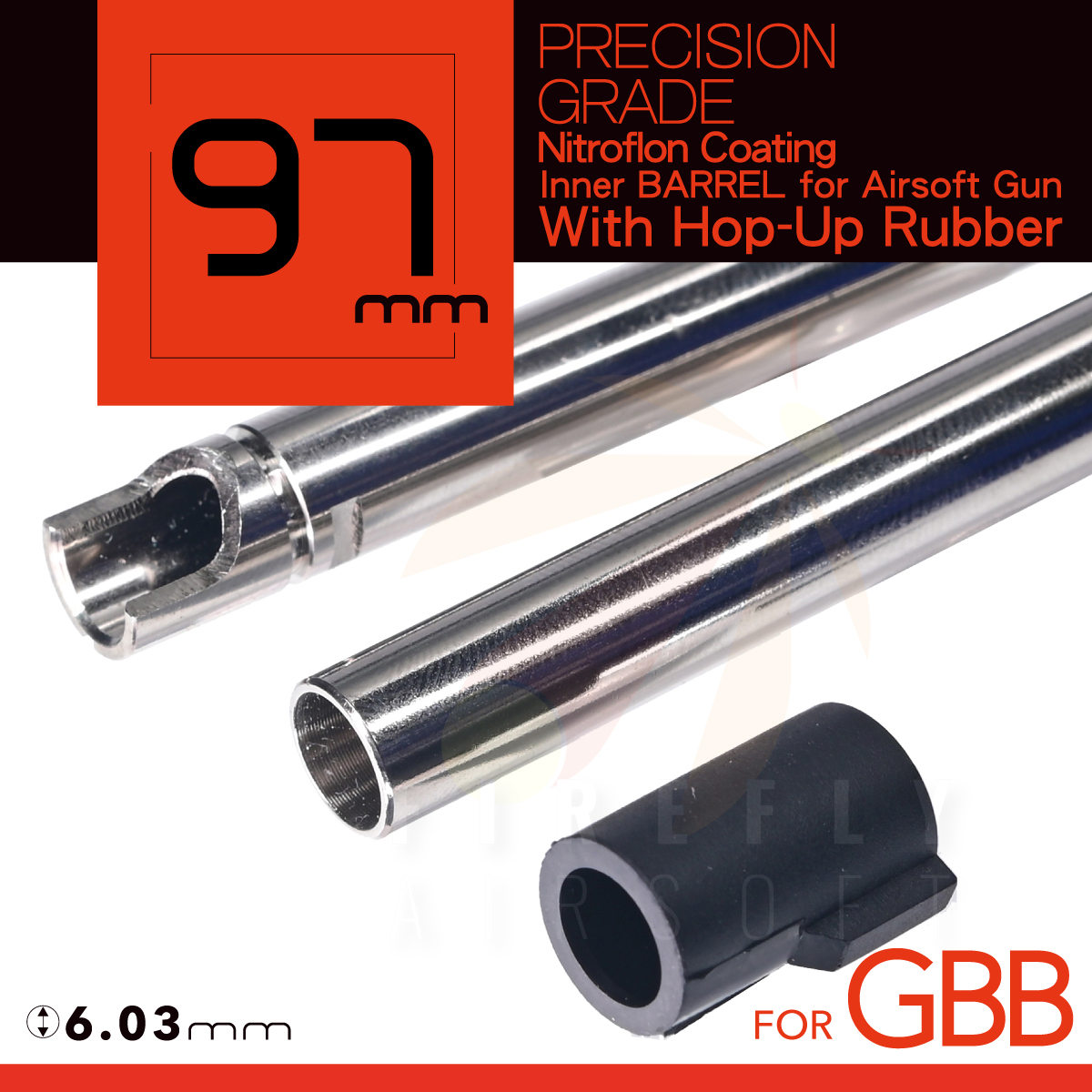 UNICORN 97mm Nitroflon Coating 6.03MM Ultimate Precision Inner Barrel For GBB