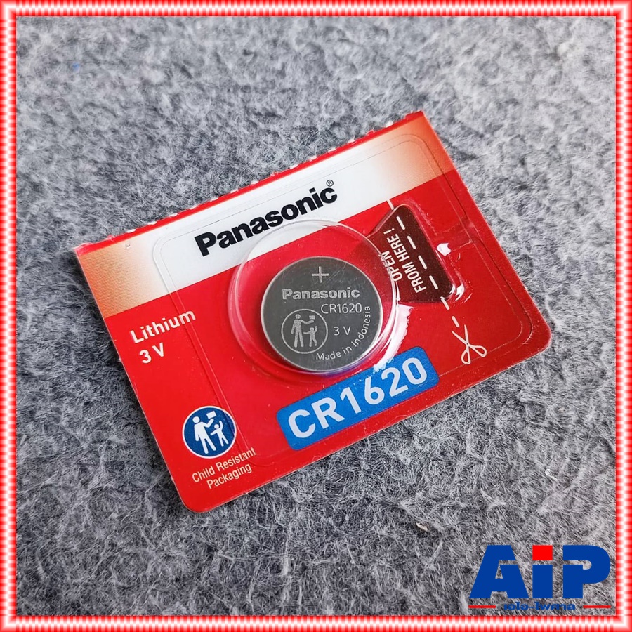 1ก้อน PANASONIC CR1620 ถ่าน ถ่านกระดุม CR 1620 CR-1620 ถ่านกลม ถ่านกระดุม3V เอไอ-ไพศาล +++