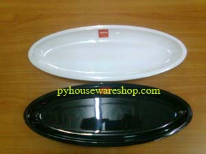 จานเปลรูปไข่ 12 นิ้ว รุ่นออร์แกนิค หนาหนักพิเศษ, ektra Serving Plate 12 Organic, จานเปลทรงรี, จานเปลเมลามีนหนาหนักพิเศษ, ผลิตภัณฑ์ ektra