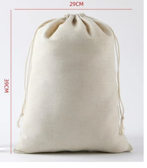 ถุงผ้าดิบ ถุงกระสอบ ราคาถูก ถุงผ้าดิบ แบบหูรูด ใส่ของขวัญ ของชำร่วย แบบธรรมชาติ size ให้เลือกเยอะ ขนาดใหญ่ ขนาดเล็ก 821321