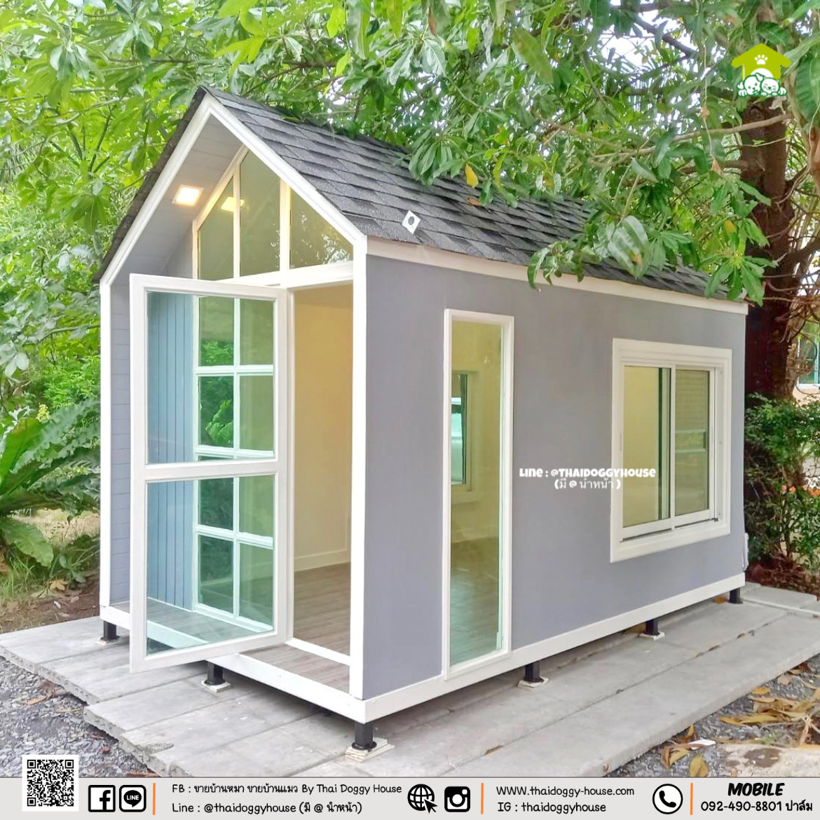 บ้านหมา บ้านแมว " 𝐍𝐎𝐑𝐃𝐈𝐂 𝐒𝐓𝐘𝐋𝐄 " บ้านดีไซน์สวย เรียบง่าย หลังคาทรงจั่วสูง ภายในโปร่งโล่ง สบาย และโดดเด่นด้วยความสวยงาม ✨