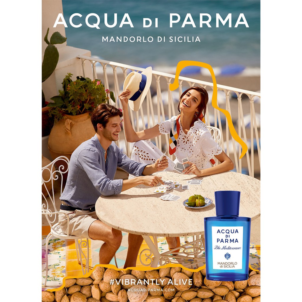 น้ำหอม แท้100% Acqua di Parma Blu Mediterraneo Mandorlo di Sicilia Acqua di Parma for women and men 150ml Tester
