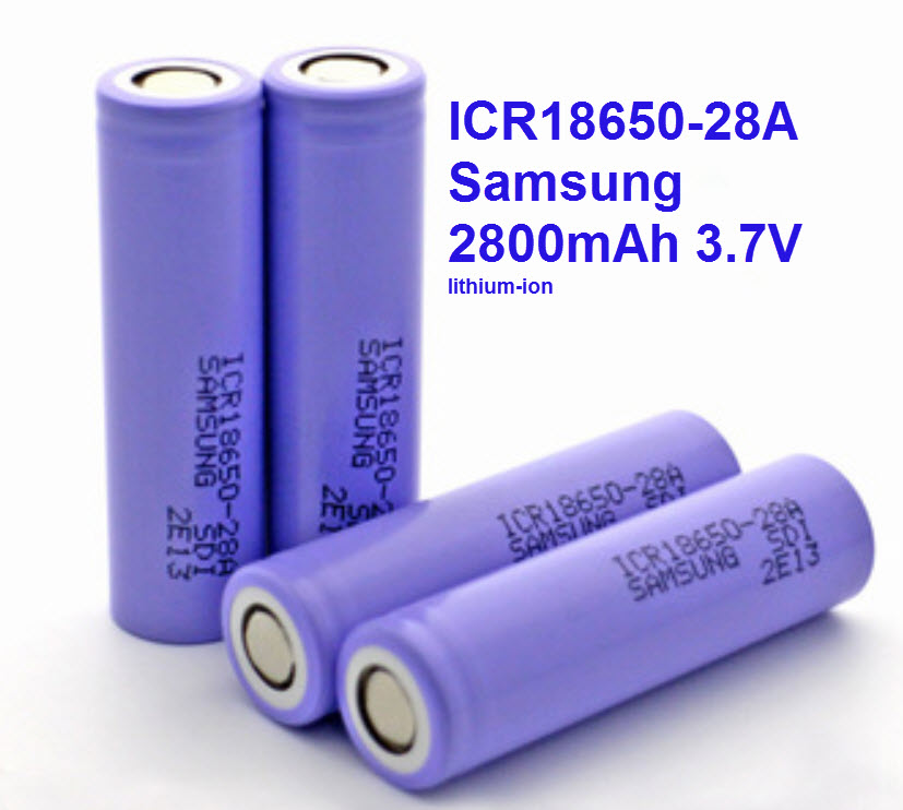 ICR18650-28A Samsung 2800mAh 3.7V lithium-ion (ของแท้)(1ชิ้น/ก้อน)