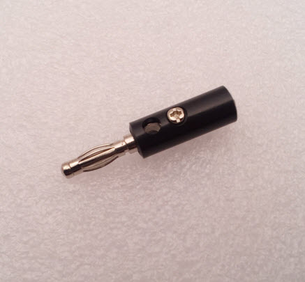 BLACK 4mm banana plug lantern plug with fixing screw jacks and superimposed multi-plate banana flower head สำเนา