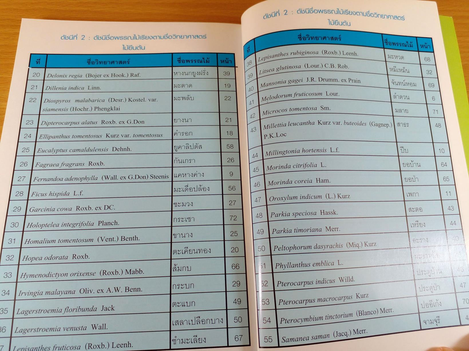 พรรณไม้สวนรุขชาติหนองตาอยู่ จังหวัดชลบุรี