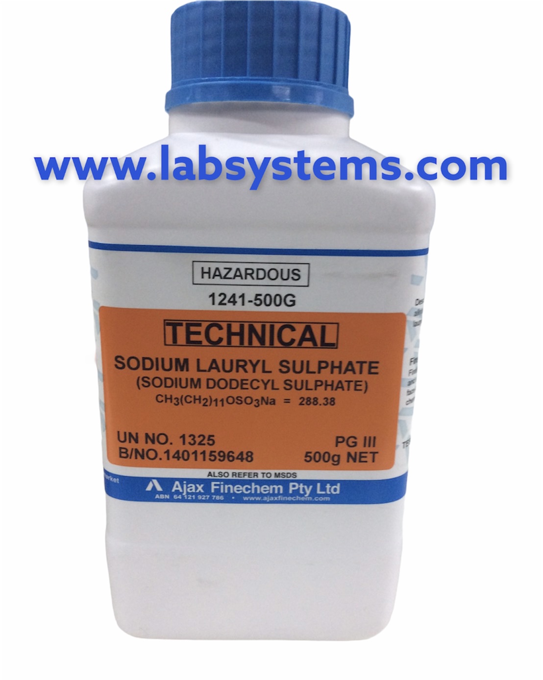 Sodium Lauryl Sulfate AR grade, 500 g