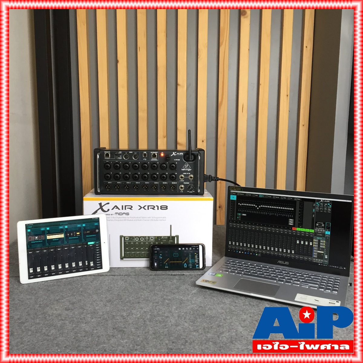 BEHRINGER ของแท้ X-Air XR18 Digital Mixer มิกซ์ดิจิตอล มิกเซอร์ เพาเวอร์มิกซ์ เครื่องเสียง ตัวปรับแต่งเสียง เอไอ-ไพศาล +++