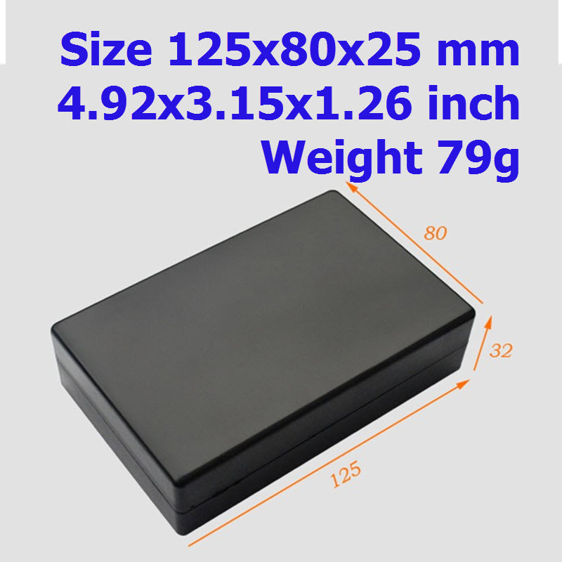ABS plastic box 125*80*32mm plastic project boxes สำเนา