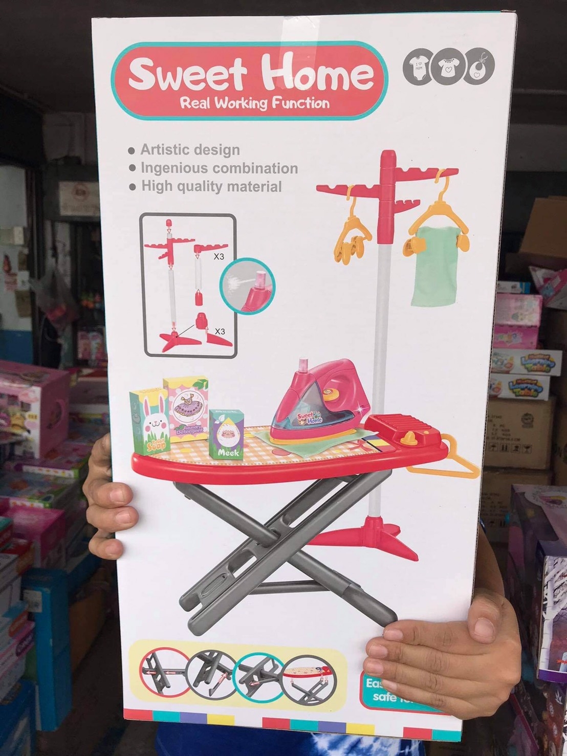 CA063164 ของเล่นเซ็ทเตารีดมีเสียงไฟ เตารีดของเด็ก (ของหมด)