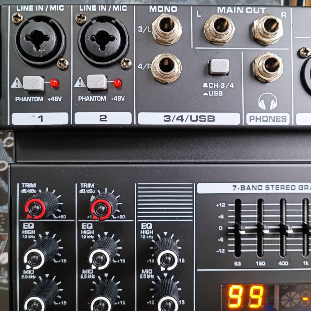 TADA CHAMP-4 MIXER มิกเซอร์อนาล็อก 4 แชนแนล บลูทูธ Bluetooth mixer เอฟเฟคแท้ ธาดา TA DA CHAMP 4 CHAMP4 เอไอ-ไพศาล