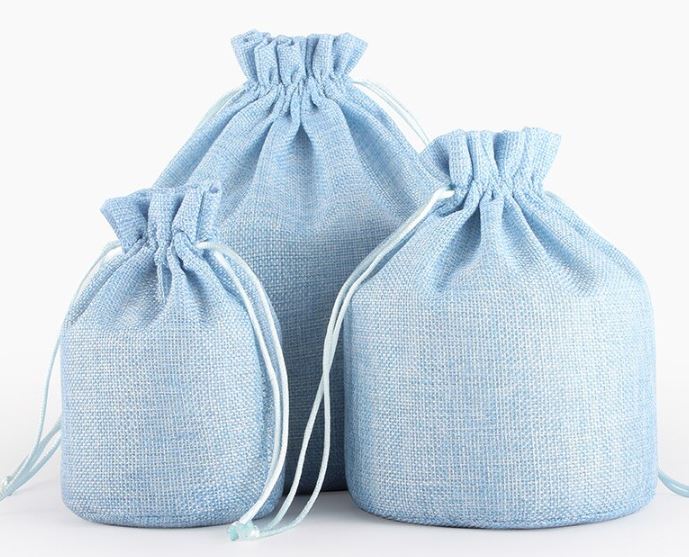 ถุงผ้ากระสอบ ทรงกลม ทรงกระบอก แบบสวย ดีไซน์ใหม่ สีฟ้า น้ำตาล เขียว ถุงผ้าใส่ของชำร่วย เก๋ ๆ 578211