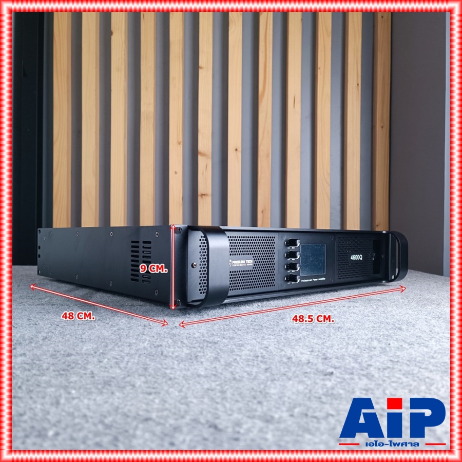 *มีจอ* PROEUROTECH 4600Q *รุ่นใหม่มีจอ* POWERAMP4CH โปรยูโรเทค แอมป์ขยาย 4 ช่อง 600 วัตต์ 4600 Q 4600Q เอไอ-ไพศาล