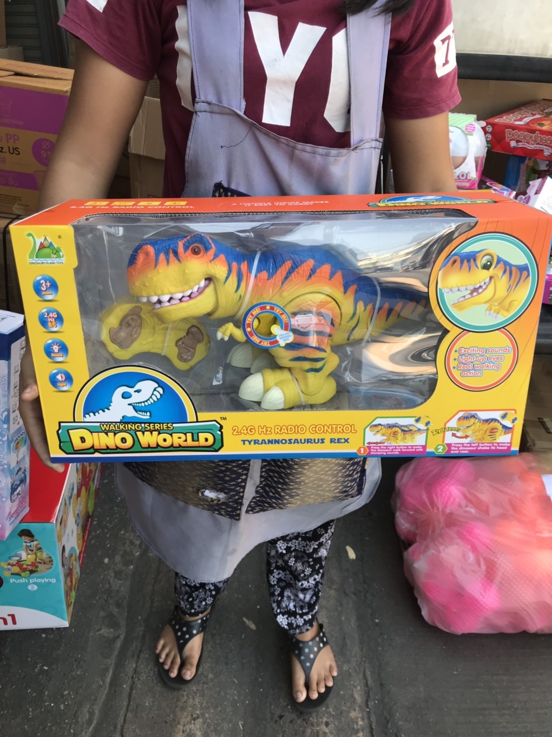 RS6156 ของเล่นเด็กไดโนเสาร์บังคับ กล่องใหญ่ (ของหมด)