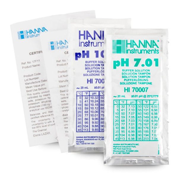 HI770710C – 7.01+10.01 pH@25°C – SQ Zert. – je 5x20ml COMBO