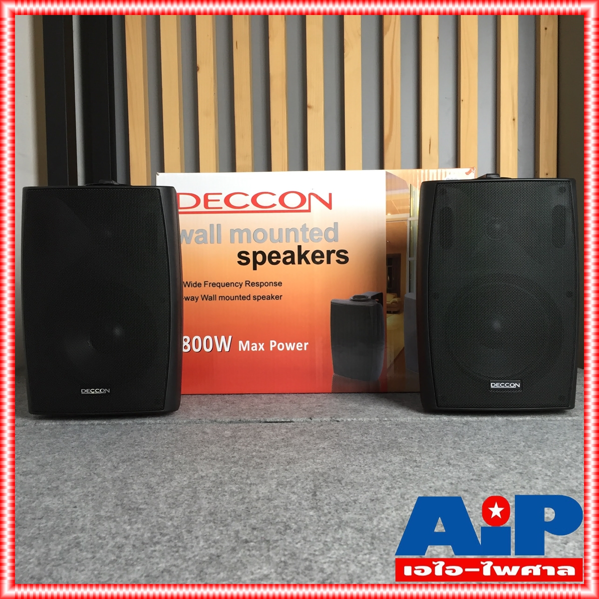 1 คู่ สีดำ DECCON sern-65TB มี LINE ตู้ลำโพง แขวน 6นิ้ว sern65 TB sern 65 ตู้ ลำโพง ติดผนัง เอไอ-ไพศาล