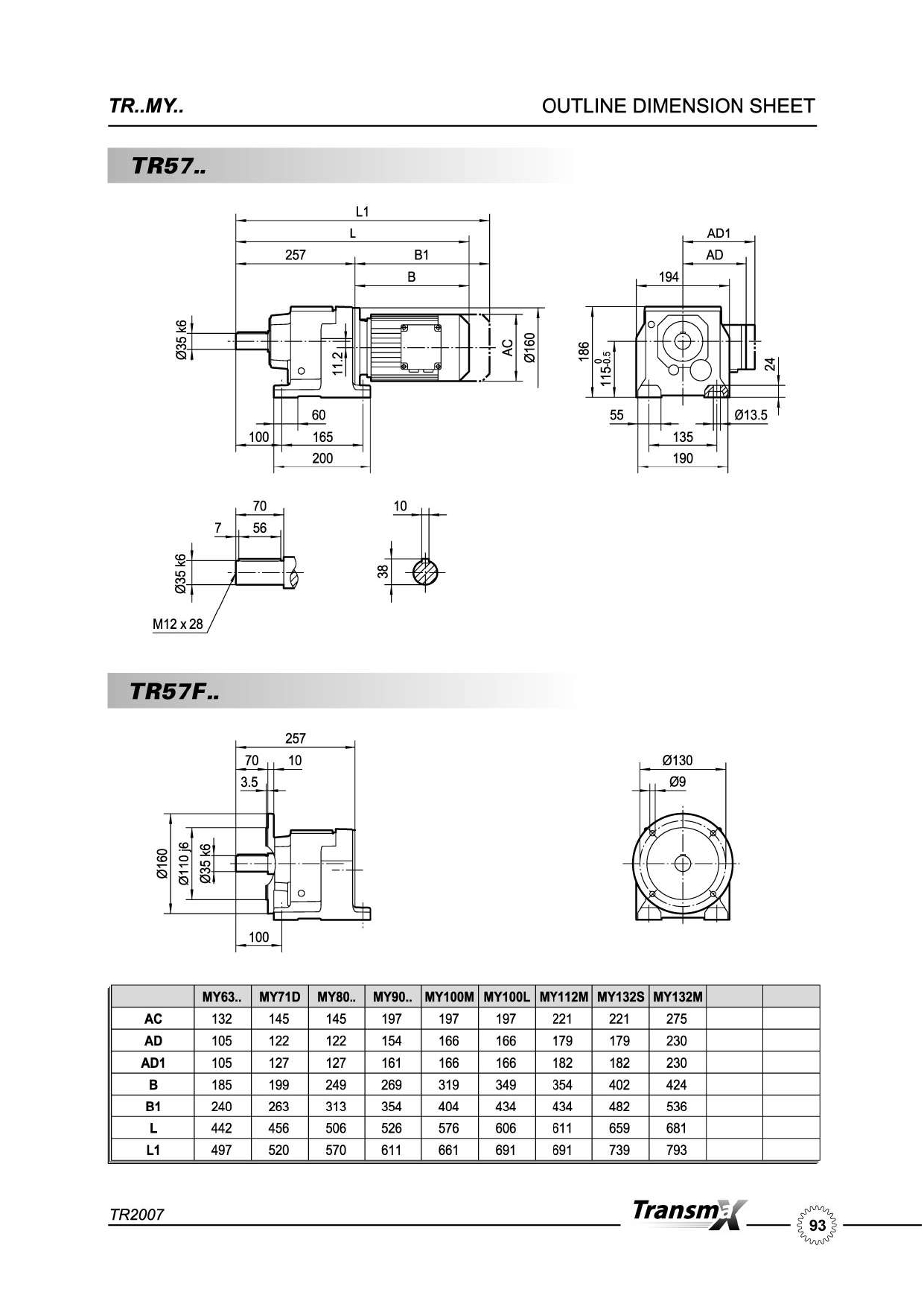 Motor Gear 3HP