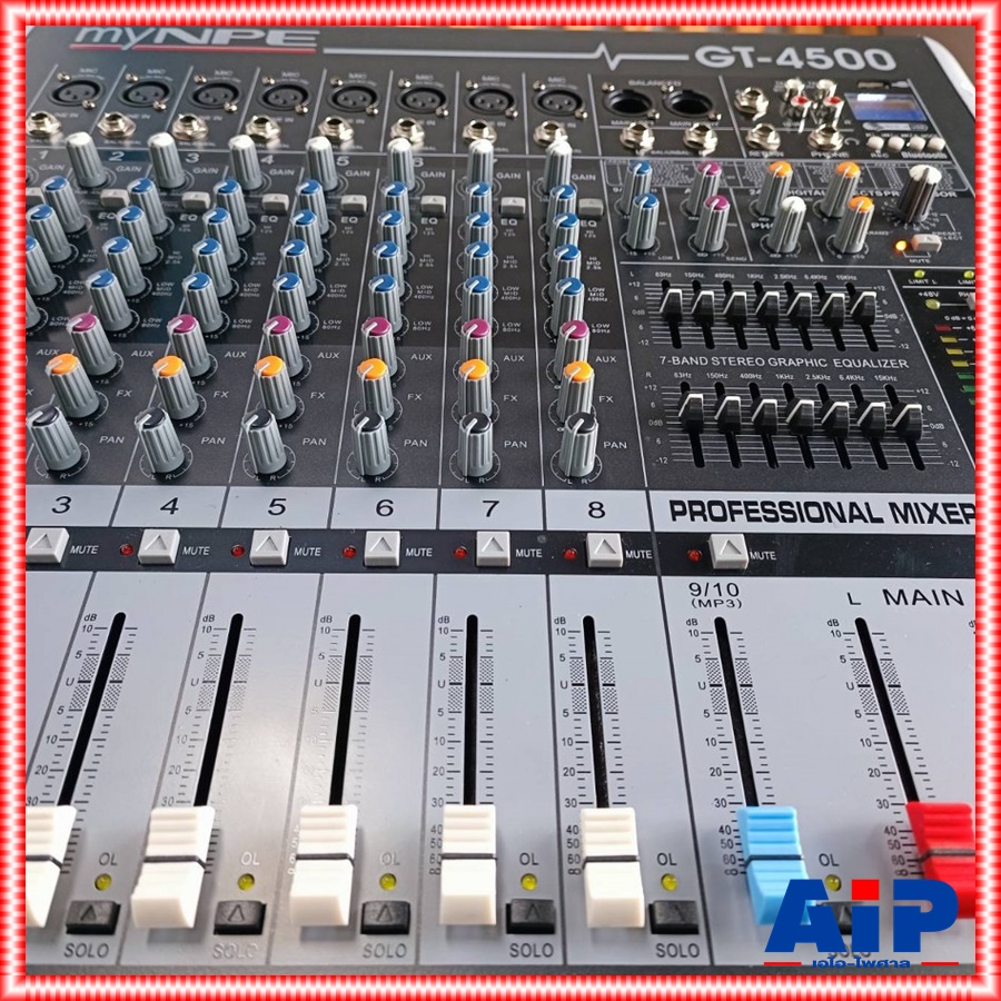 MYNPE GT-4500 POWERMIX USB/BT 4x500w เครื่องปรับแต่งเสียง เพาเวอร์มิกซ์ GT4500 GT 4500 มิกซ์ มิกเซอร์ เครื่องเสียง