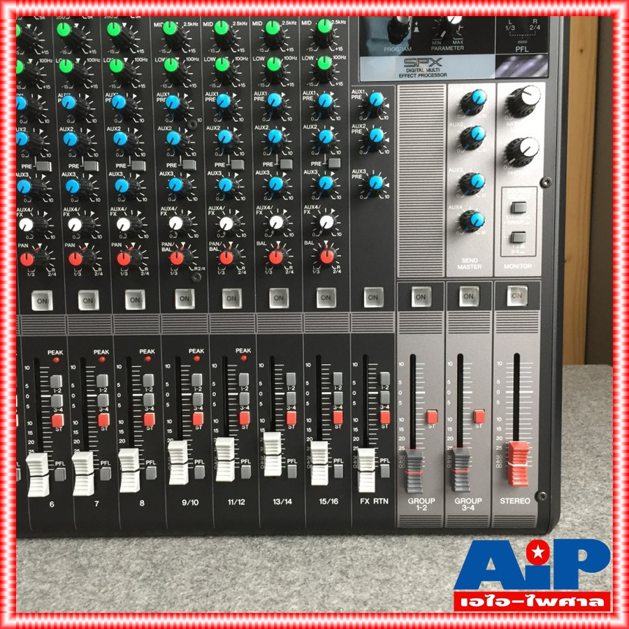 YAMAHA MG-16X mixer มิกเซอร์แบบอนาล็อค 16 ช่องสัญญาณ มีเอฟเฟคแท้ในตัว แถมปีกยึดRACK MG 16 X MG 16X MG16X เอไอ-ไพศาล