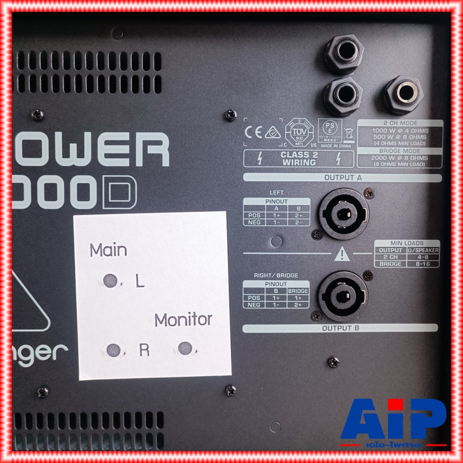 เพาเวอร์มิกซ์ BEHRINGER PMP2000D POWERMIXER PMP2000 PMP 2000 PMP-2000 POWER MIXER เพาเวอร์มิกเซอร์ +++