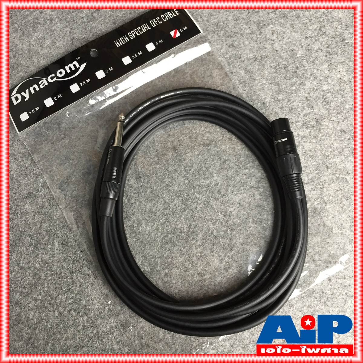 5เมตร สายPHONEออกJ.XLR J021 dynacom สายไมค์ สายไมโครโฟน สายไมค์5เมตร สายP.MICMONO-J.XLR เอไอ-ไพศาล
