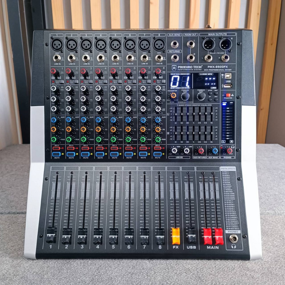 PROEUROTECH PMX-8500FX POWERMIXER+บูลทูส โปรยูโรเทค PROEURO TECH PMX 8500FX PMX8500FX เอไอ-ไพศาล