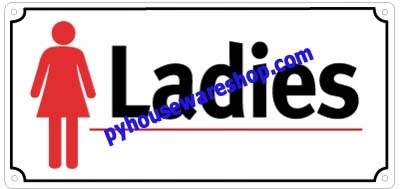ป้ายเตือนพลาสติกติดผนังติดกระจก,ป้ายสัญลักษณ์,ป้าย Ladies