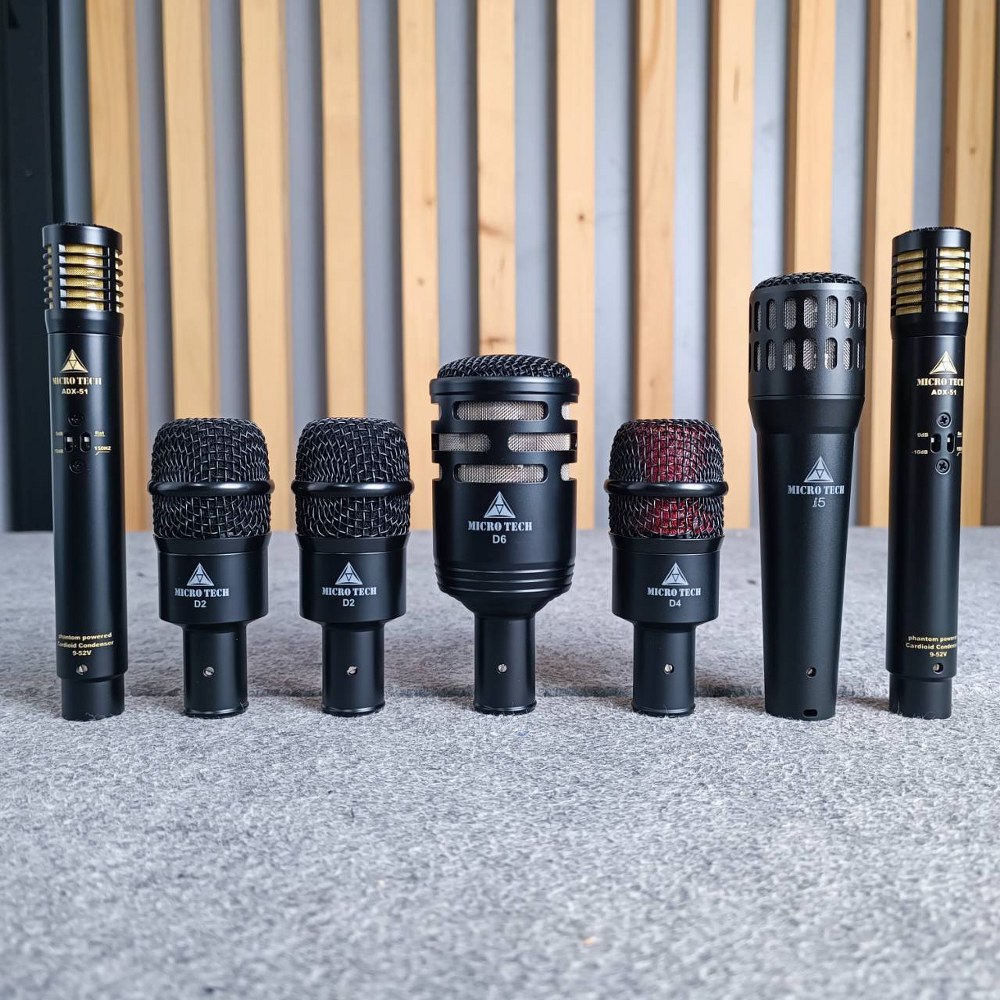 MICROTECH DP7 ชุดไมค์กลอง DP-7 DP 7 ไมค์กลอง7ชิ้น ชุดไมค์สำหรับจ่อกลองชุด ชุดไมค์7ตัว ไมค์ชุด MIC Professional 7-Piece Drum Microphone เอไอ-ไพศาล