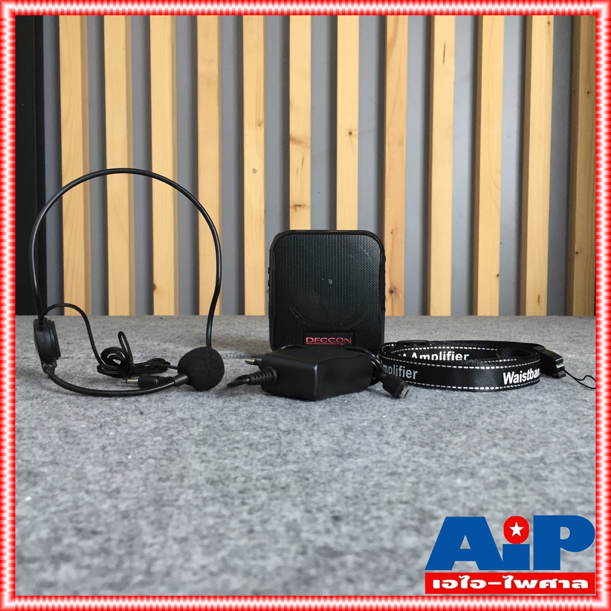 DECCON PWS178 เครื่องเสียงคาดเอว บลูทูธ ตู้ลำโพงอเนกประสงค์ Deccon PWS-178 USB Bluetooth FM MIC REC ตู้ลำโพงอัดเสียง ตู้คาดเอว ตู้เพลง ตู้ลำโพงพร้อมไมค์ ไมค์ครอบหู ลำโพง